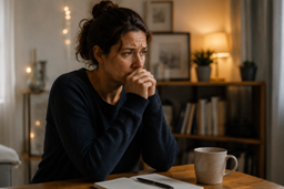 Femme écrivant dans un carnet, illustrant l'observation de ses émotions et la compréhension de soi.